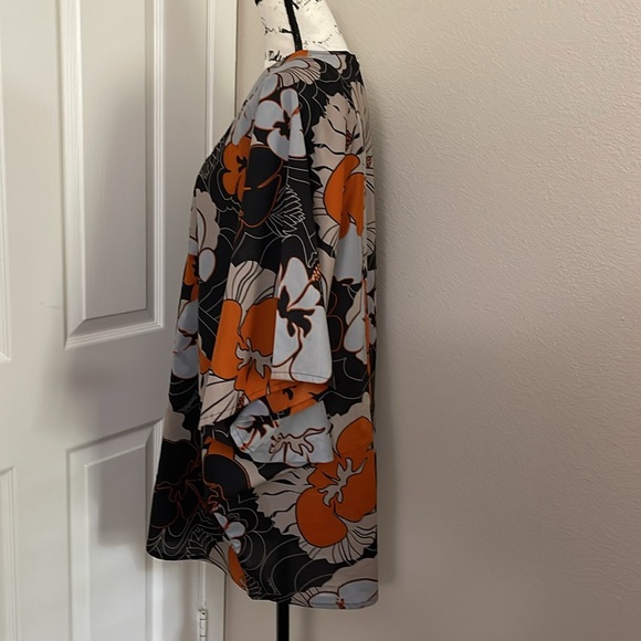 NWT Manuhealii Makapuʻu Dress Hibiscus Cinnamon Spice OS - Picture 3 of 11